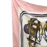Hermes "Brides de Gala" Pink, White and Grey Scarf