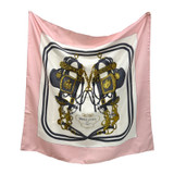 Hermes "Brides de Gala" Pink, White and Grey Scarf