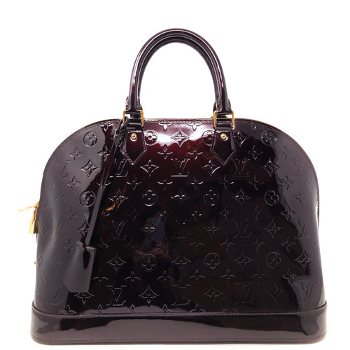 Louis Vuitton Burgundy Alma Handbag