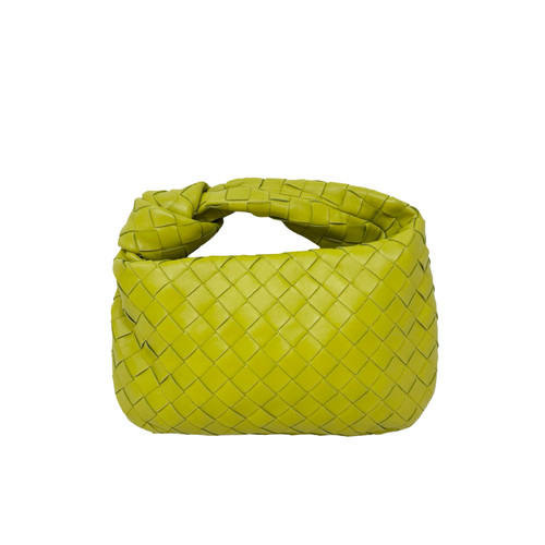 Bottega Veneta Lime Green Woven Mini Purse