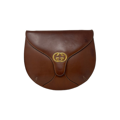 Brown Gucci Shoulder Bag GG Logo