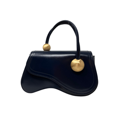 Cult Gaia Navy Kazia Handle Bag