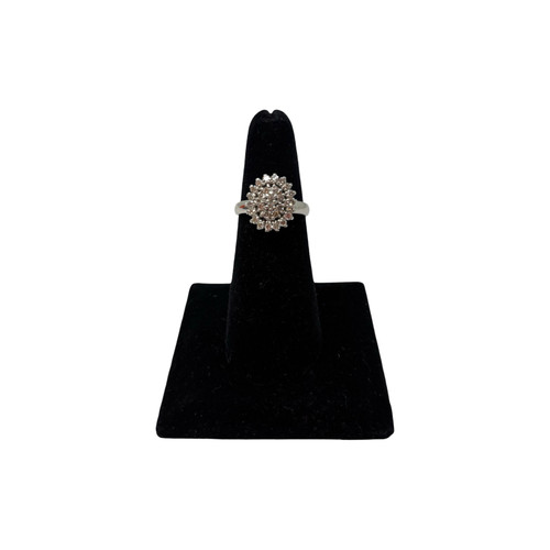 White Gold Diamond Floral Ring