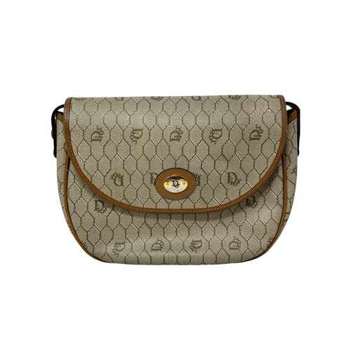 Christian Dior Honeycomb Canvas Shoulder Bag