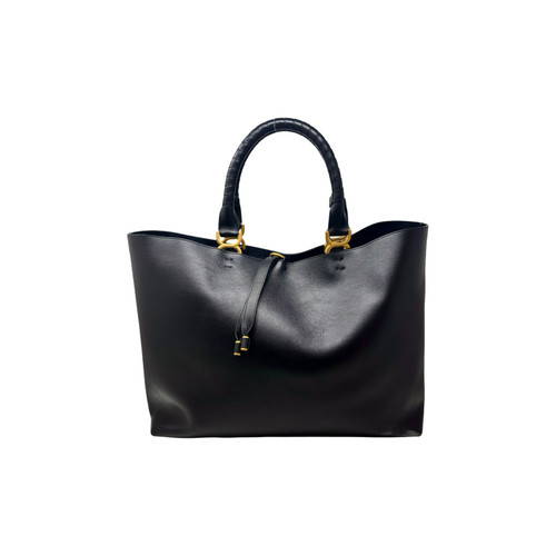 Chloe Marcie Black Leather Tote