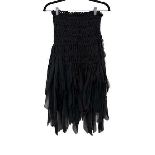 Yves Saint Laurent Rive Gauche Tom Ford SS 2002 Black Skirt