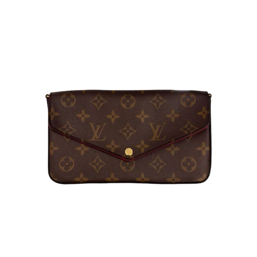 Louis Vuitton Pochette Felicie Brown + Tan Monogram