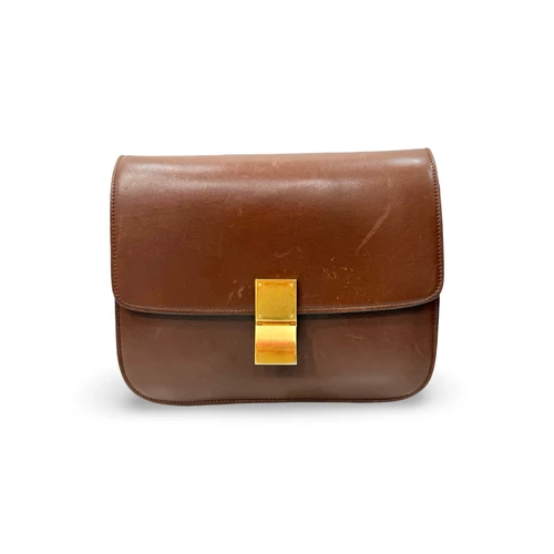 Celine Medium Classic Brown Box Bag