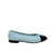 Chanel Black and Sky Blue Ballerina Flats