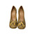 Bottega Tan and Brown Snakeskin Shoes
