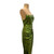 Custom Green Sequin Strapless Gown