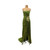 Custom Green Sequin Strapless Gown