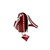 Valentino Garavani Red & White Free Rockstud Saddle Bag