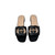 Gucci Interlocking G Sandal Black Flats