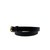 Balenciaga Black Leather Belt with Gold BB Buckle