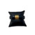 Loewe Black Leather Bangle with Gold Anagram Logo