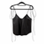 Peter Petror Black Leather Top Shoulder Tie Top