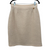 Chanel Ivory Wool Skirt Midi