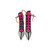 Christian Louboutin Sedah Neon Pink and Green Pumps