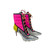 Christian Louboutin Sedah Neon Pink and Green Pumps