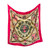 Hermes "Princes Du Soleil Levant" Hot Pink Scarf