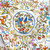 Hermes "Pierres d'Orient et d' Occident" Blue, White, Gold Scarf