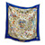Hermes "Pierres d'Orient et d' Occident" Blue, White, Gold Scarf