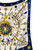Hermes "Les Cles" Navy, White, Gold Scarf
