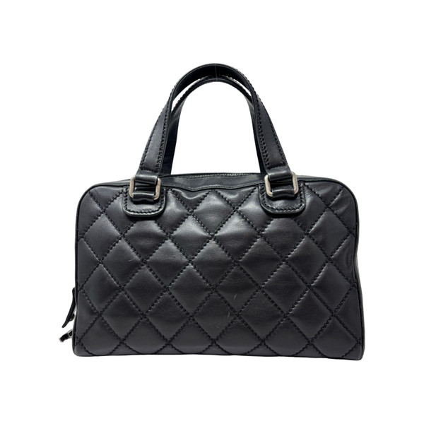 Black Chanel Wild Stitch Quilted Handbag