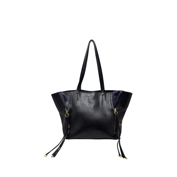 Chloe Black Medium Milo Shopping Tote
