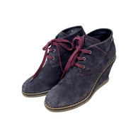 Chanel Purple Ankle Wedge