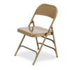 167 Series Steel Folding Chair, Golden Bronze Frame - Set of 4 Chairs