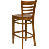 TYCOON Series Ladder Back Cherry Wood Restaurant Barstool