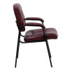 Burgundy leather chair