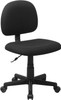 Mid-Back Black Fabric Swivel Task Office Chair