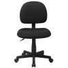 Mid-Back Black Fabric Swivel Task Office Chair