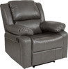 Harmony Series Gray Leather Recliner