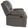 Harmony Series Gray Leather Recliner