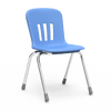 Metaphor Series 18" Classroom Chair, Sky Blue Bucket, Chrome Frame, 5th Grade - Adult - Set of 4 Chairs