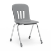 Metaphor Series 18" Classroom Chair, Graphite Bucket, Chrome Frame, 5th Grade - Adult - Set of 4 Chairs