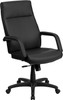 High Back Black Leather Executive Swivel Ergonomic Office Chair with Memory Foam Padding and Arms