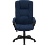 High Back Navy Blue Fabric Executive Swivel Office Chair with Arms