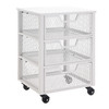 Clinton 3 Drawer Rolling Cart CLT03AS-11