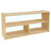 Versatile Shelf Storage with Acrylic Back