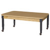 Mobile 30" x 48" Rectangle High Pressure Laminate Table with Adjustable Legs