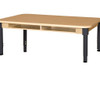 36" x 60" Four Seater High Pressure Laminate Desk with Adjustable Legs