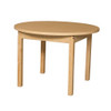 36" Round High Pressure Laminate Table with Hardwood Legs