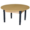 42" Round High Pressure Laminate Table with Adjustable Legs