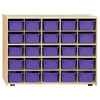 Contender Mobile 25 Tray Storage - Assembled with Casters