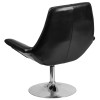 TYCOON Sabrina Series Black Leather Side Reception Chair